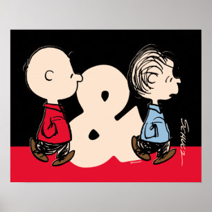 Poster Amendoins   Charlie Brown & Linus