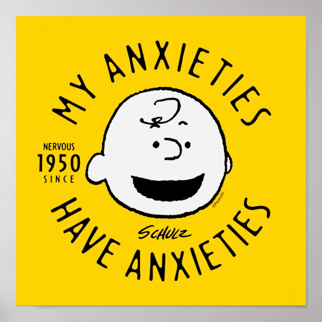Poster Amendoins | Charlie Brown Nervous Desde 1950 (Frente)