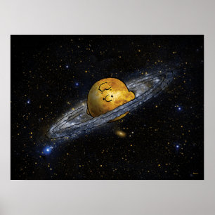 Poster Amendoins   Charlie Brown Spaced Out
