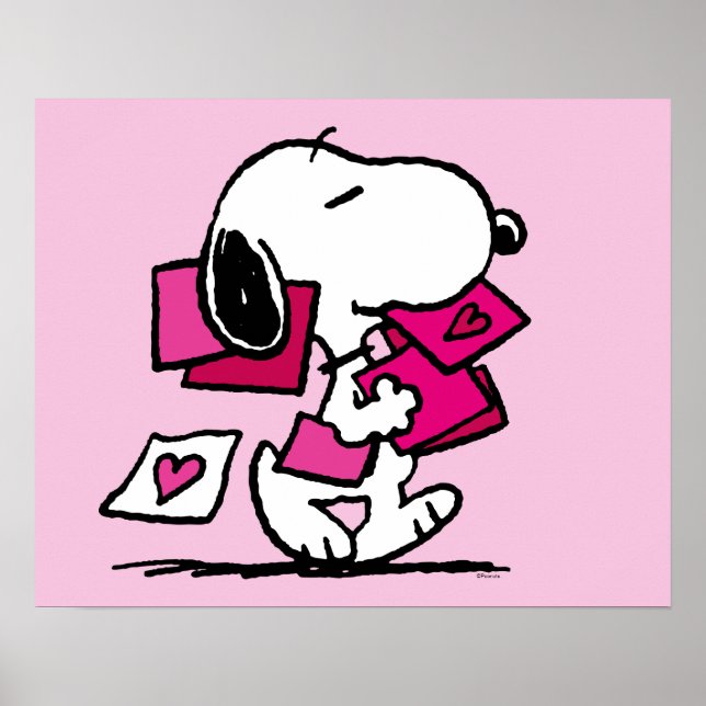 Poster Amendoins | DIA DE OS NAMORADOS | Snoopy Com Dias  (Frente)