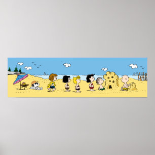 Poster Amendoins Dia na praia