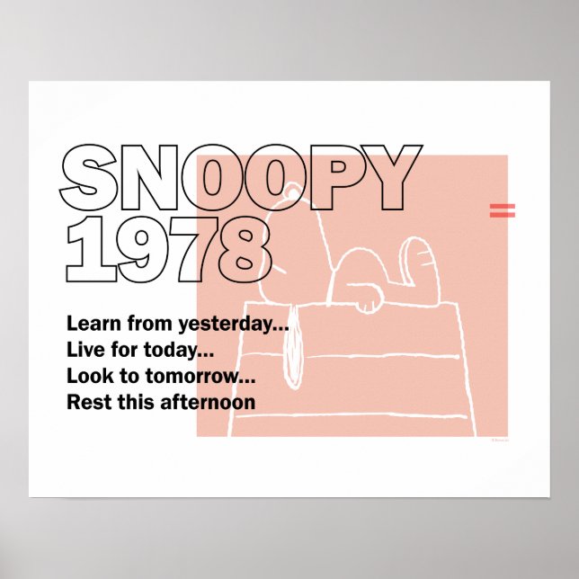 Poster Amendoins | Esnoopia 1978 (Frente)