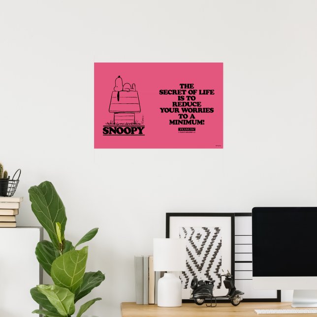 Poster Amendoins | Esnopiar O Segredo Da Vida (Escritório em casa)