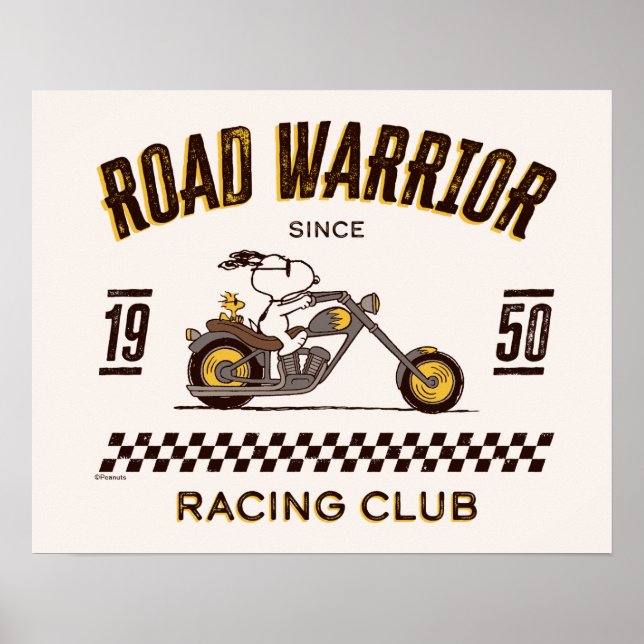 Poster Amendoins | Guerreiros Rodoviários Snoopy & Woodst (Frente)