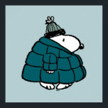 Poster Amendoins | Jaqueta Puffer de inverno de Snoopy<br><div class="desc">Veja este design de amendoins divertido com Snoopy.</div>