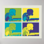 Poster Amendoins | Modern Pop Art Schroeder<br><div class="desc">Veja este pop colorido estilo Peanuts design com Schroeder.</div>