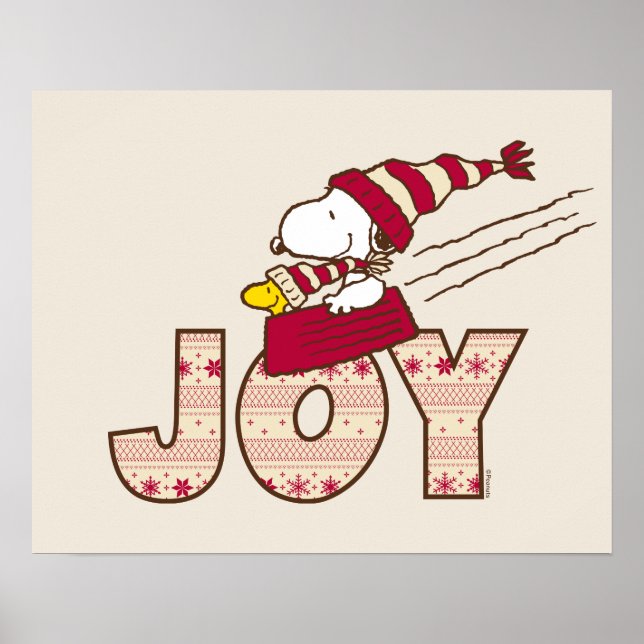 Poster Amendoins | Passeio De Snoopy & Woodstock Joy (Frente)