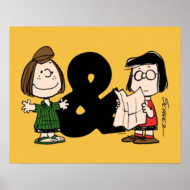 Poster Amendoins | Peppermint Patty & Marcie (Frente)