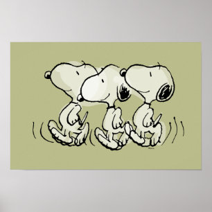 Poster Amendoins Snoopy Andando com Orgulho