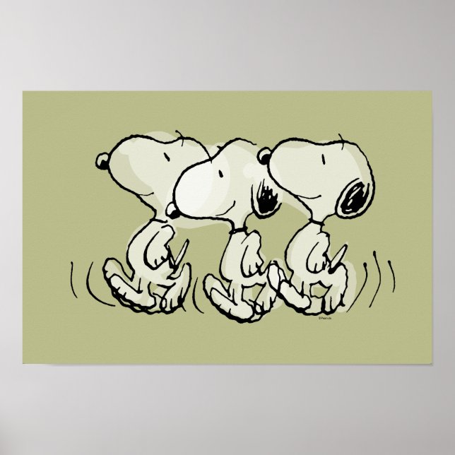 Poster Amendoins | Snoopy Andando com Orgulho (Frente)