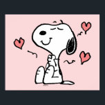 Poster Amendoins | Snoopy Hearts<br><div class="desc">Veja este design de amendoins divertido com Snoopy.</div>