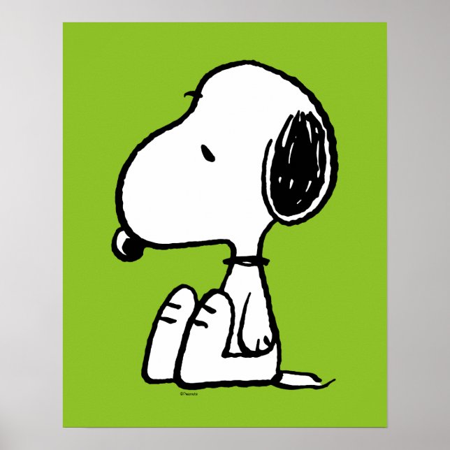 Poster Amendoins | Snoopy Olhando Para Baixo (Frente)