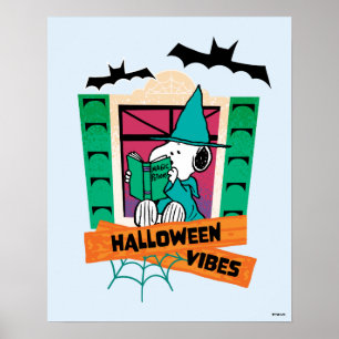 Poster Amendoins Snoopy Poções Mágicas Halloween