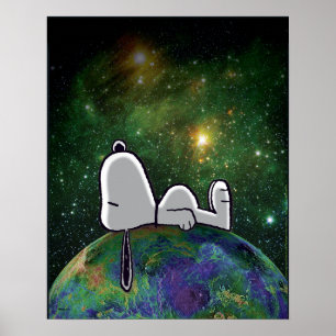 Poster Amendoins   Snoopy Spacout