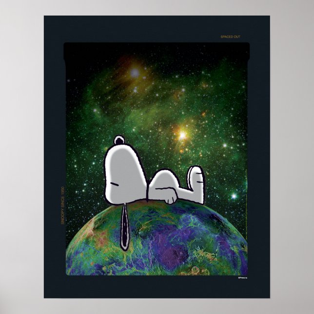 Poster Amendoins | Snoopy Spacout (Frente)