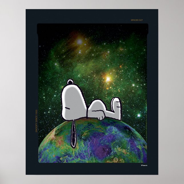 Poster Amendoins | Snoopy Spacout (Frente)