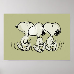 Poster Amendoins   Snoopy Walking Alto