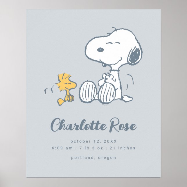 Poster Amendoins | Snoopy & Woodstock (Frente)