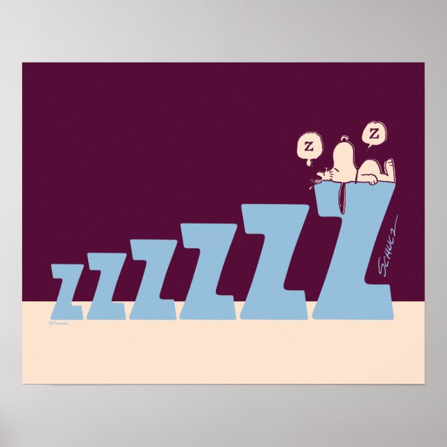 Poster Amendoins | Snoopy & Woodstock Nap (Frente)