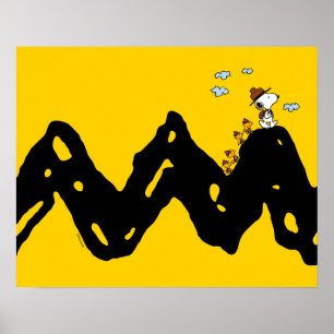 Poster Amendoins   Snoopy & Woodstock Scout Troop Hike