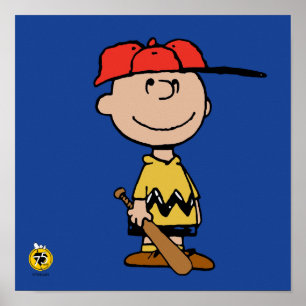 Poster Amendoins   Sorriso Charlie Brown Baseball