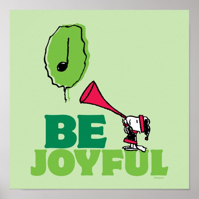 Poster Amendoins | Woodstock Be Joyful (Frente)
