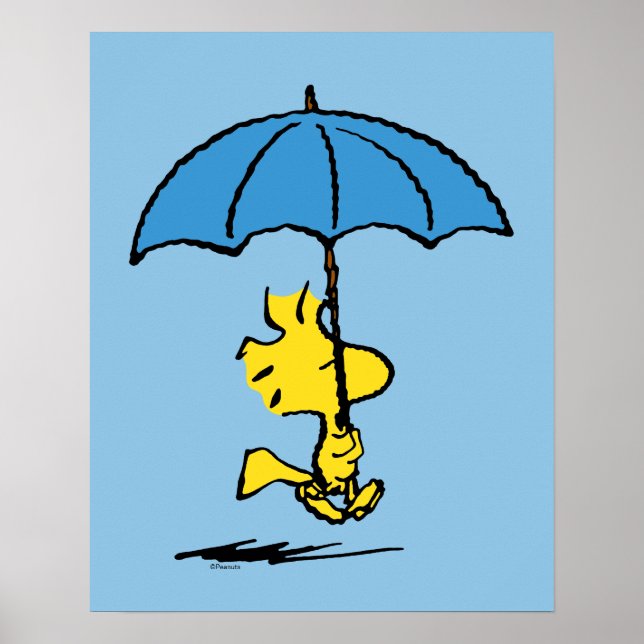 Poster Amendoins | Woodstock Blue Umbrella (Frente)