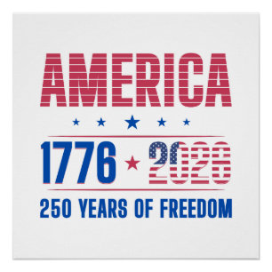 Pôster AMÉRICA 1776 2026 250 anos de liberdade