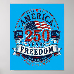 Poster América 250 Anos 17762026 4 De Julho