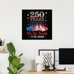 Poster América 250 Anos 4 de Julho