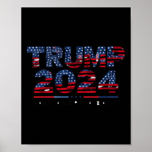 Poster América Apoia Nossa Bandeira 4 De Julho Donald Tru