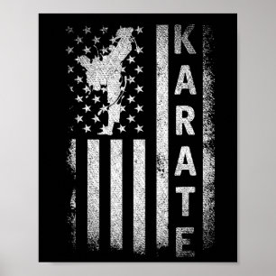 Poster América Bandeira Japão Artes Marciais Ninja Gift K