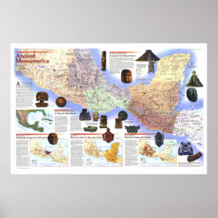 Poster "América Central: 1997 Antiga Mesoamérica 2/2...