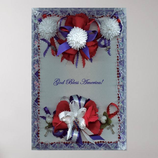 Pôster América deus abençoe (Frente)