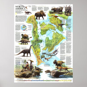 Poster América do Norte: 1993 Na era dos dinossauros