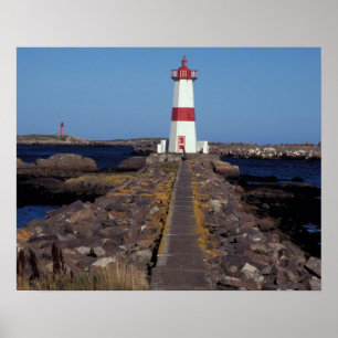 Pôster América do Norte, Canadá, Miquelon e Ruas. Pierr