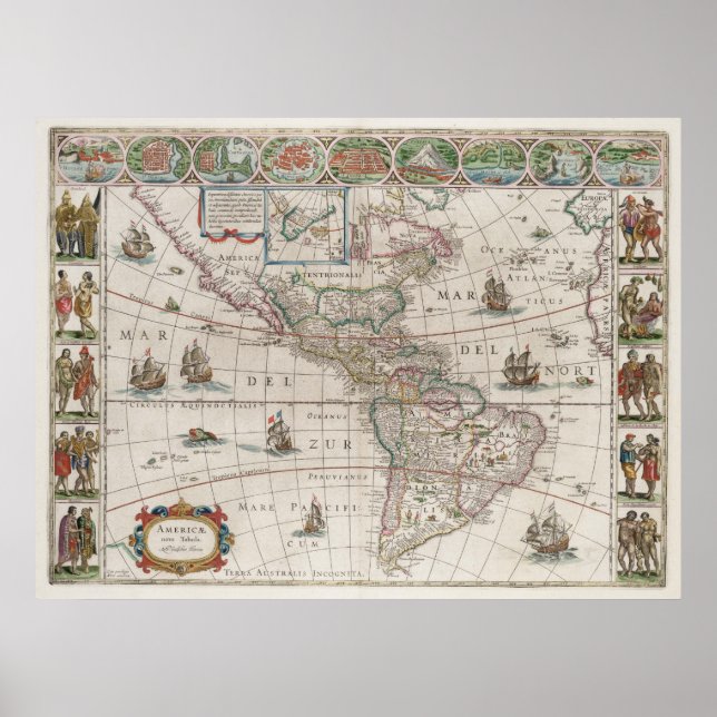 Pôster América do Norte e do Sul (Frente)