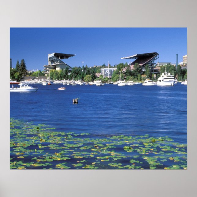 Pôster América do Norte, EUA, Estado de Washington, Seatt (Frente)