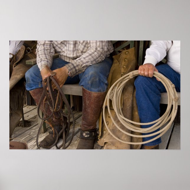 Poster América do Norte, EUA. Relaxando cowboys e 2 (Frente)