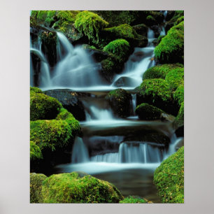 Pôster América do Norte; EUA; Washington, Cachoeira Sol D