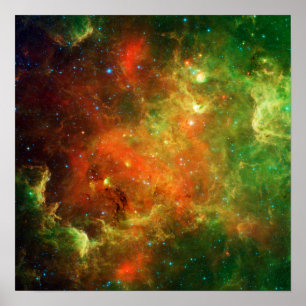 Pôster América do Norte Nebula Space NASA