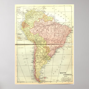 Pôster Ámérica do Sul: 1914