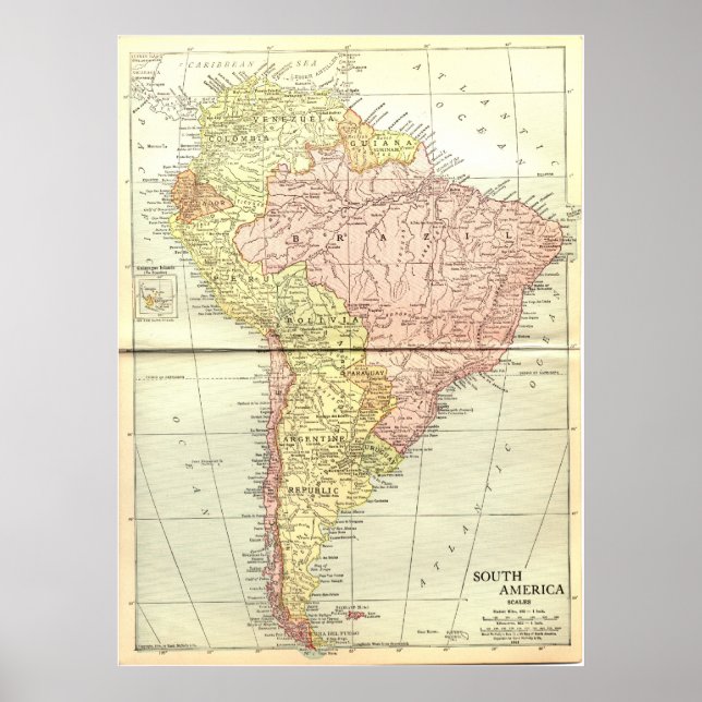 Pôster América do Sul: 1914 (Frente)