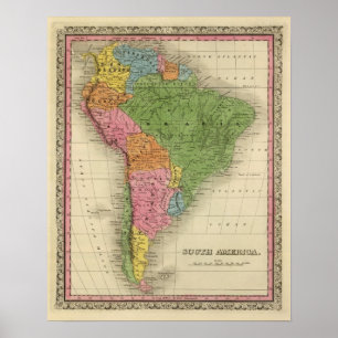 Pôster Ámérica do Sul 36