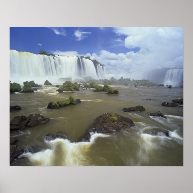 Pôster América do Sul, Brasil, Igwacu Cai. Torneio (Frente)
