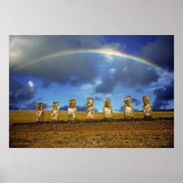 Pôster América do Sul, Chile, Ilha Páscoa. O CHEIO