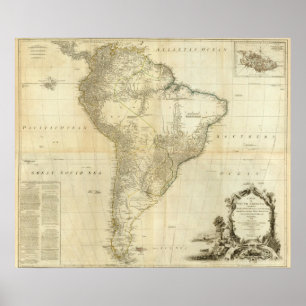 Poster Ámérica do Sul composta