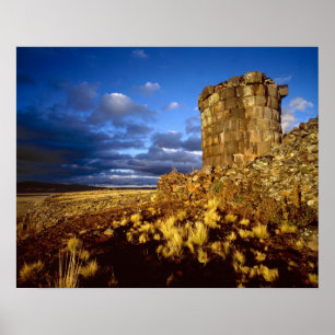 Poster América do Sul, Peru, perto do Lago Titicaca.