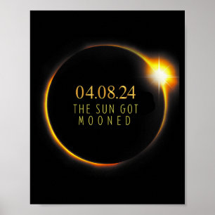 Poster América engraçada eclipse solar 4 08