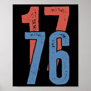 Poster América Patriótica 1776 4 De Julho 